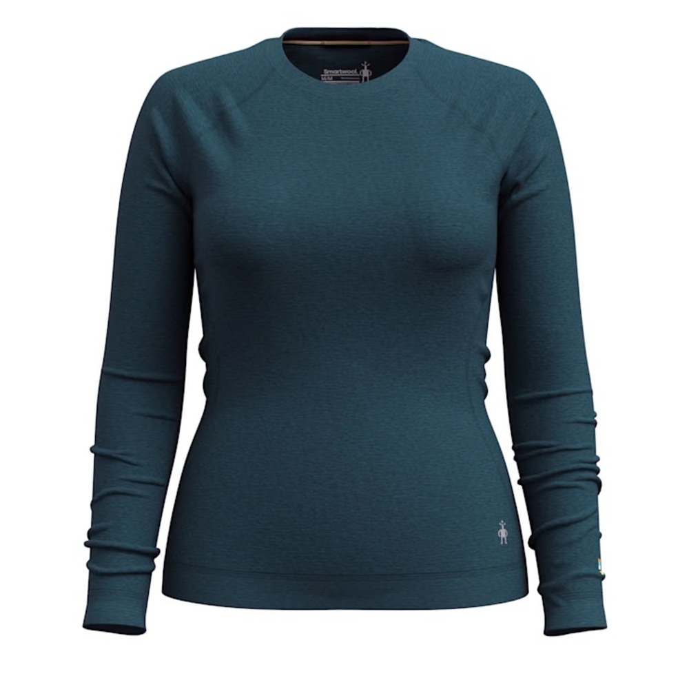 NWT Smartwool Teal Women's Merino 250 Base Layer Crew Shirt